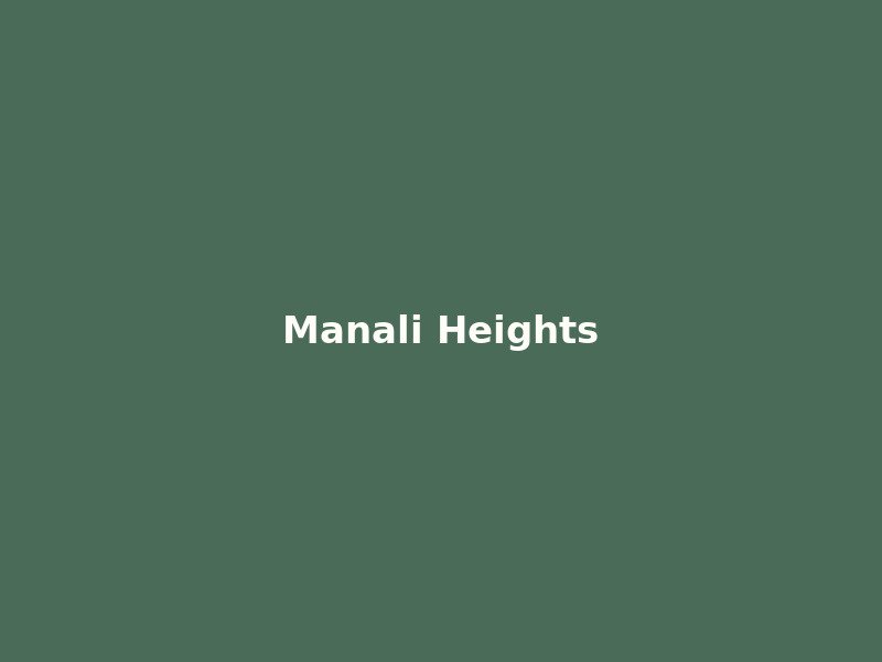 The Manali Heights Resort